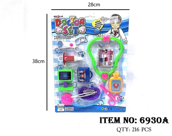 6930A  VỈ BÁC SĨ TAI NGHE, KHÂY THUỐC, KÉO   6925A 6922 6930