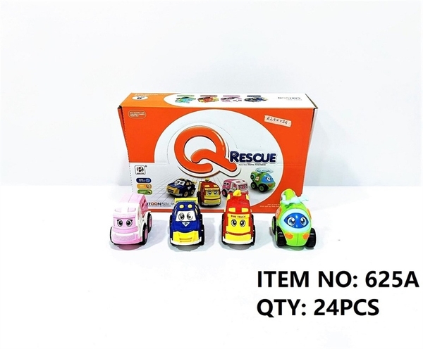 625A  HỘP XE ROBOCAR POLI TRỚN 8C  Rescue cartoon