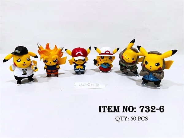 732-6  TÚI MÔ HÌNH NHÂN VẬT POKEMON 6C LỚN