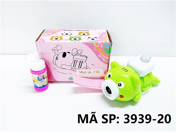 3939-20 HỘP X_ XÀ BÔNG PIN CON ẾCH BAY 1 BÌNH Bubble Paradies
