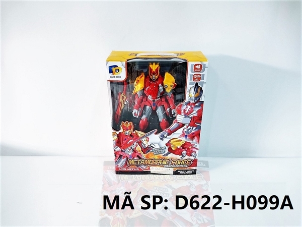 D622-H099A  HỘP RÁP ROBO BIẾN HÌNH SƯ TỬ + ỐC VÍT   Metamorphic Force