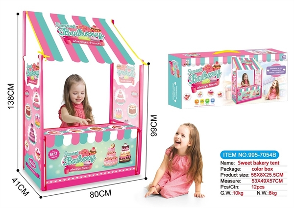 995-7054B  HỘP LỀU QUẦY BÁNH KEM