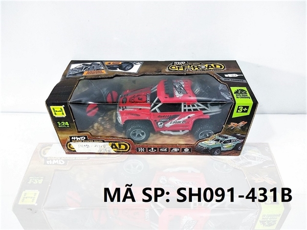 SH091-431B  HỘP XE HƠI JEEP ĐIỀU KHIỂN 7 ĐỘNG TÁC, CÓ SẠC, TL 1:24   SH091-432B, SH091-433B, SH091-434B