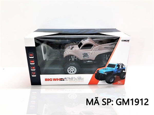 GM1912  HỘP XE HƠI ĐỊA HÌNH ĐIỀU KHIỂN 7 ĐỘNG TÁC, CÓ SẠC, TL 1:20