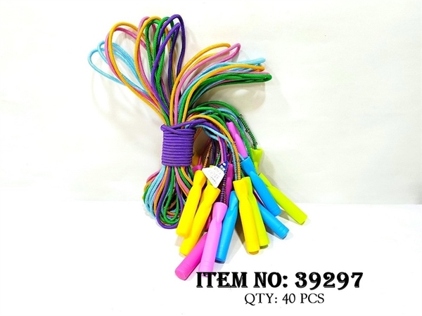 39297  BÓ 10 DÂY NHẢY THỂ DỤC SỢI VẢI DÙ CÁN NHỰA