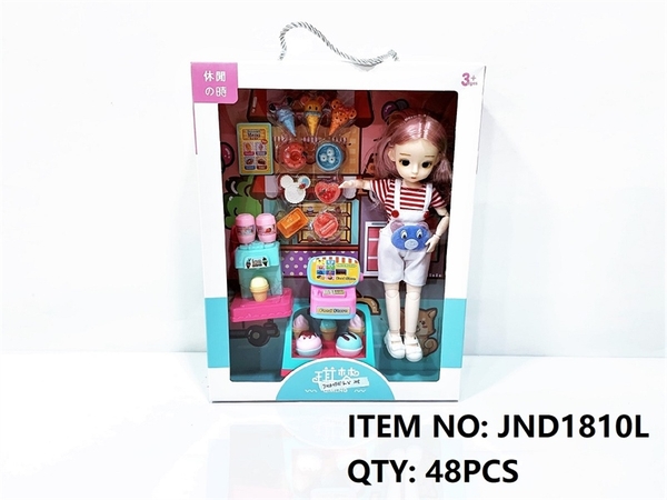 JND1810L  HỘP BẾP KEM, MÁY TÍNH TIỀN SIÊU THỊ + 1C BABY KHỚP, MẮT THỦY TINH