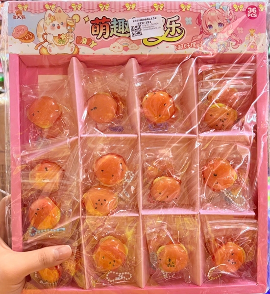SZX-151 LỐC MÓC KHÓA MOCHI HAMBURGER 36 CÁI