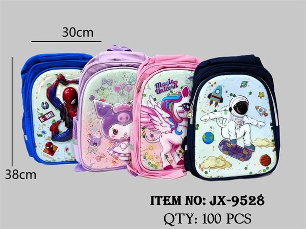 JX-9528  TÚI BALO ĐỦ MẪU (NGỰA PONY, SANRIO, PHI HÀNH GIA, SIÊU NHÂN NHỆN)