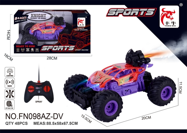 FN098AZ-DV  HỘP XE ĐỊA HÌNH ĐIỀU KHIỂN 7 ĐỘNG TÁC, PHUN KHÓI, KHÔNG SẠC