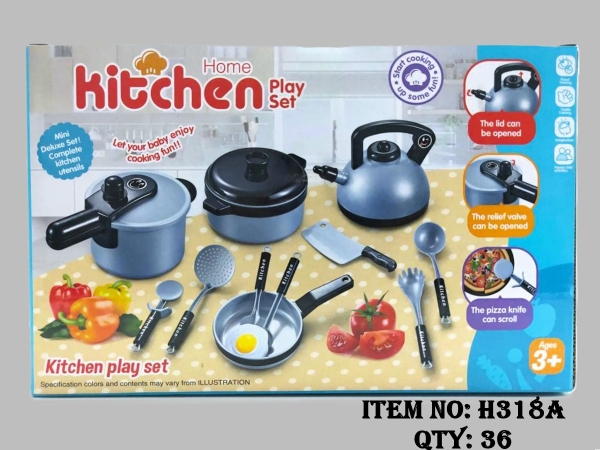 H318A  HỘP BẾP NỒI, ẤM NƯỚC, CHẢO