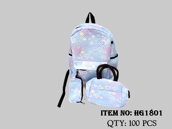 HG1801  TÚI BALO + TÚI XÁCH + TÚI NHỎ 3 IN 1
