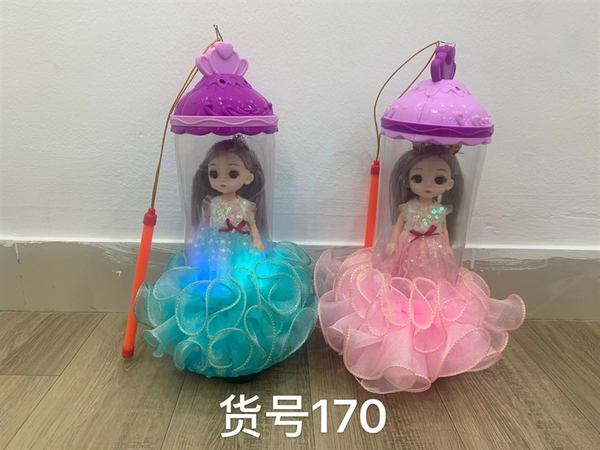 170  QUẢ CẦU CÔNG CHÚA XOAY PIN NHẠC ĐÈN (LỒNG ĐÈN)