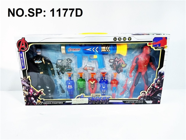 1177D HỘP X_ HÍT 1C + 7T SN AVENGER (2T LỚN PIN NÚT ĐÈN, 5T NHÍ HÍT) 1177ABCD