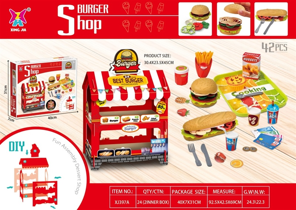 XJ398A  HỘP LỀU QUẦY TRÁI CÂY NƯỚC ÉP 62 MIẾNG