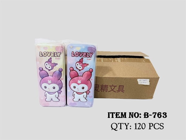 B-763  TÚI HỘP THIẾC ĐỰNG BÚT VIẾT SANRIO