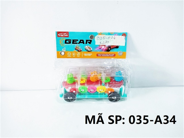 _035-A34  TÚI XE BUS TRONG PIN NHẠC ĐÈN, BÁNH RĂNG (PVC)   Gear   035-A30, 035-A31, 035-A32, 035-A33, 035-A35, 035-A36, 035-A37, 035-A38