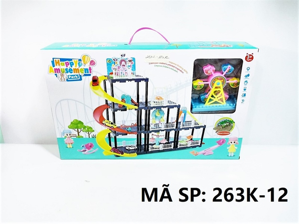 263K-12 HỘP ĐƯỜNG RAY BÃI ĐẬU XE CÔNG VIÊN + ĐU QUAY Happy Amusement Pask 263K-9, 263K-10, 263K-11