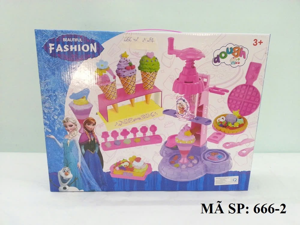 666-2 HỘP ĐẤT SÉT LÀM KEM + MÁY FROZEN