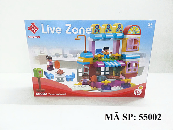 55002  HỘP LOGO RÁP NHÀ NỘI THẤT 81 MIẾNG LIVE ZONE