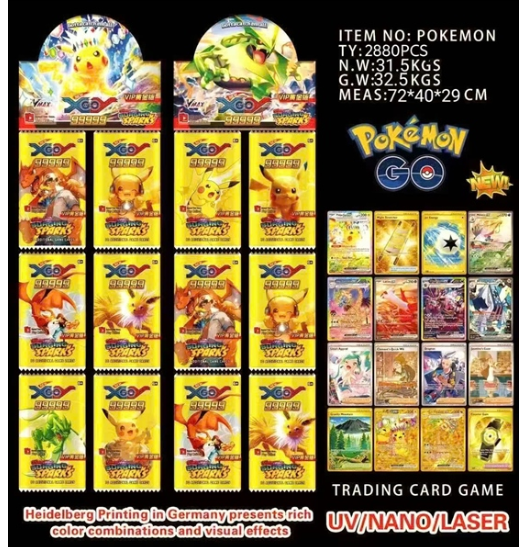 2880-3 TÚI 36 THẺ BÀI POKEMON