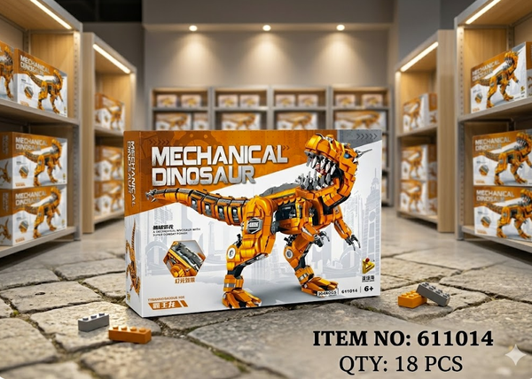 611014  HỘP LOGO RÁP KHỦNG LONG ĐÈN 2065 MIẾNG