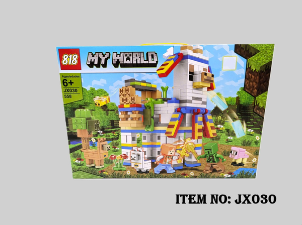 JX030  HỘP LOGO RÁP MY WORLD 558 MIẾNG
