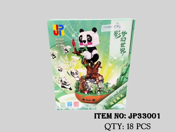 JP33001  HỘP LOGO RÁP GẤU TRÚC 431 MIẾNG