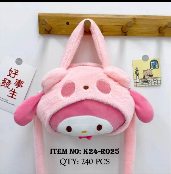K24-R025  GIỎ XÁCH NHỒI BÔNG SANRIO