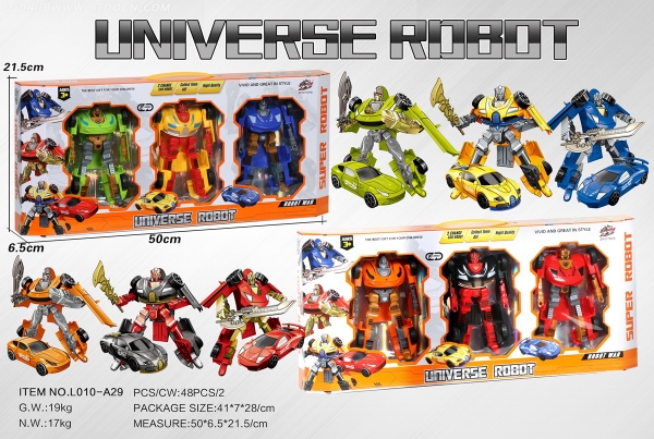 L010-A29  HỘP RÁP ROBO BIẾN HÌNH XE HƠI 3C