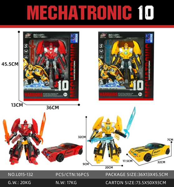 L015-132  HỘP RÁP ROBO BIẾN HÌNH XE HƠI