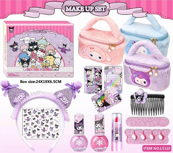 L5320  HỘP SANRIO BỘ DÁN TRANG TRÍ MÓNG TAY, KẸP