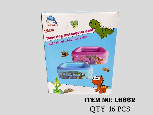 LB662  HỘP PHAO HỒ BƠI SHUXIHA VUÔNG 130 x 92 x 52cm