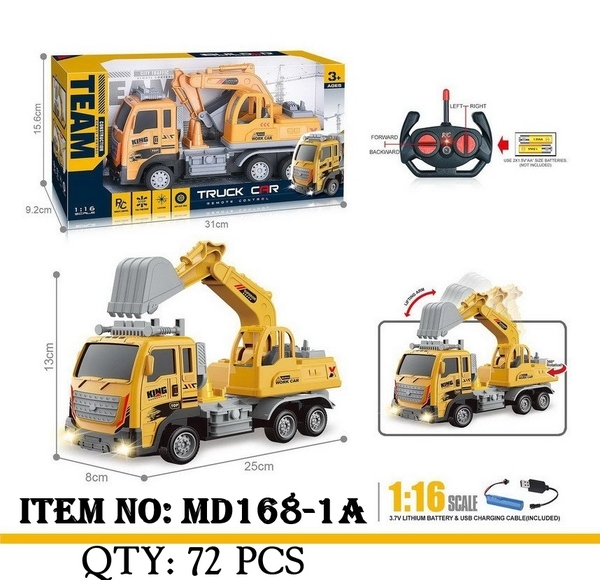 MD168-1A  HỘP XE CÔNG TRÌNH CÀO ĐIỀU KHIỂN 7 ĐỘNG TÁC, CÓ SẠC
