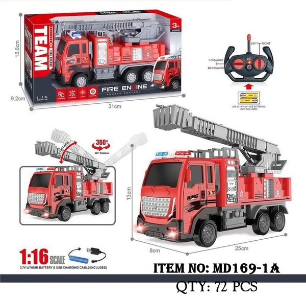MD169-1A  HỘP XE CÔNG TRÌNH CỨU HỎA THANG ĐIỀU KHIỂN 7 ĐỘNG TÁC, CÓ SẠC