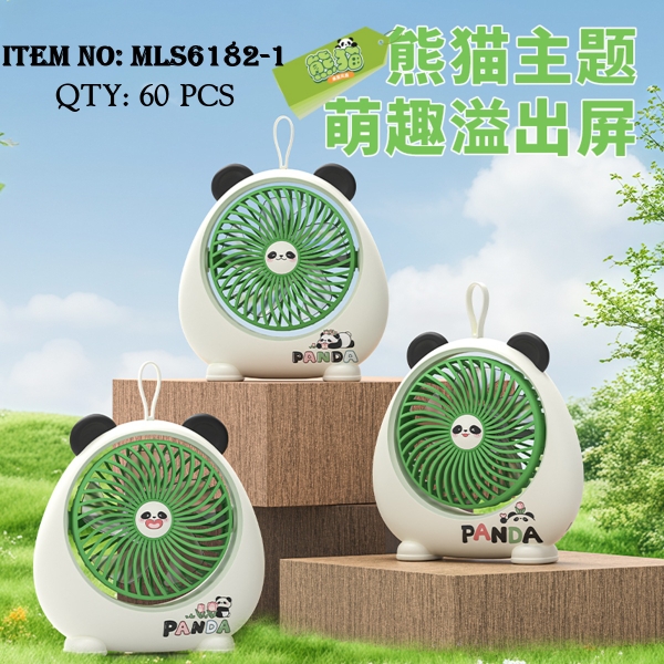 MLS6182-1  HỘP QUẠT PIN GẤU TRÚC + SẠC USB