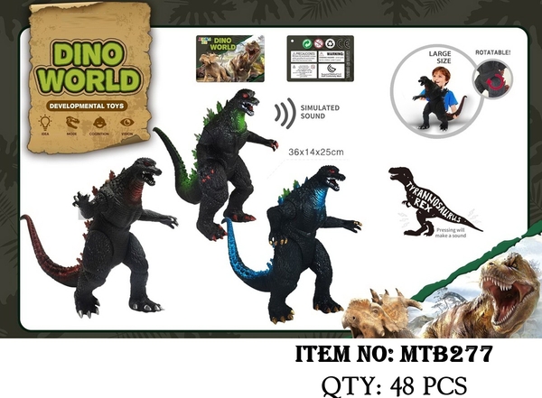 MTB277  TÚI THÚ KHỦNG LONG GAI LƯNG GODZILLA KHỚP 1C