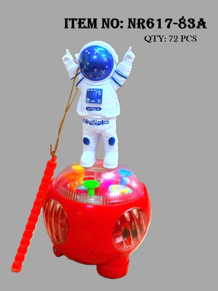 NR617-83A  PHI HÀNH GIA ĐỨNG BANH BÁNH RĂNG PIN NHẠC ĐÈN (LỒNG ĐÈN)