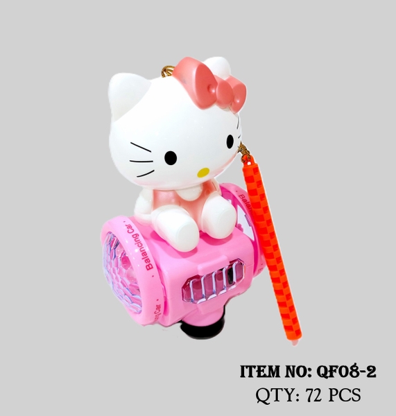 QF08-2  TÚI XE THĂNG BẰNG PIN NHẠC ĐÈN MÈO KITTY (LỒNG ĐÈN)