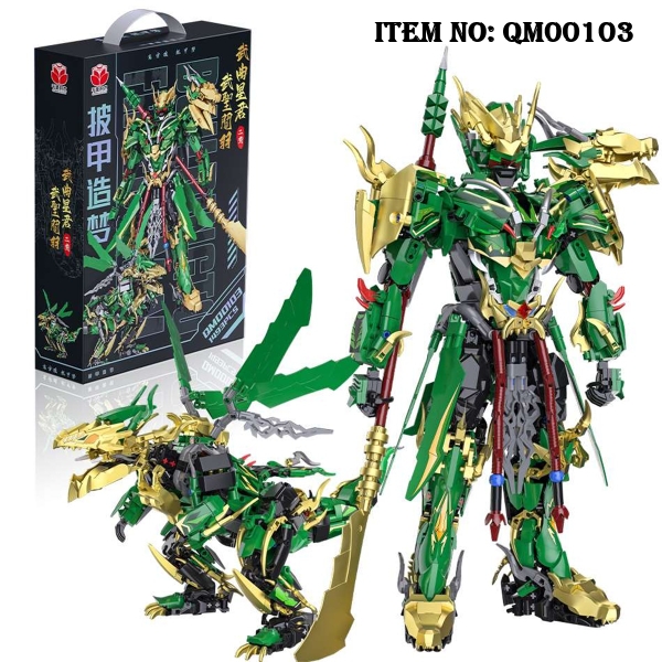 QM00103  HỘP LOGO RÁP ROBO TAM QUỐC CHÍ QUAN VŨ 1493 MIẾNG