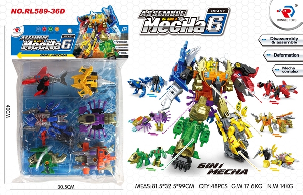 RL589-36D  TÚI RÁP ROBO BIẾN HÌNH THÚ 6C