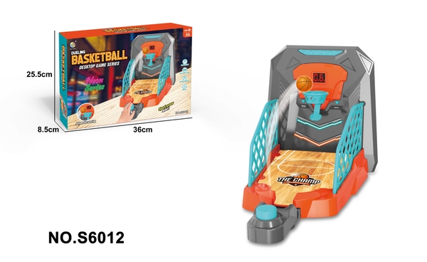 S6012  HỘP TRÒ CHƠI BẮN BÓNG RỔ PIN