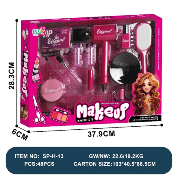 SP-H-13  HỘP TRANG ĐIỂM LÀM TÓC, MÁY SẤY, LƯỢC, GƯƠNG