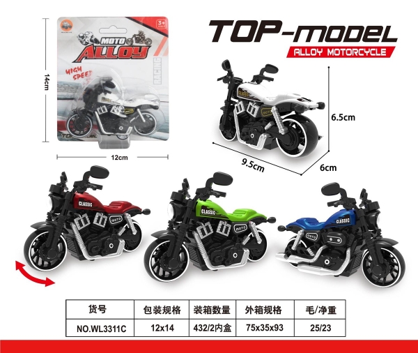 WL3311C  VỈ XE MOTO TRỚN 1C