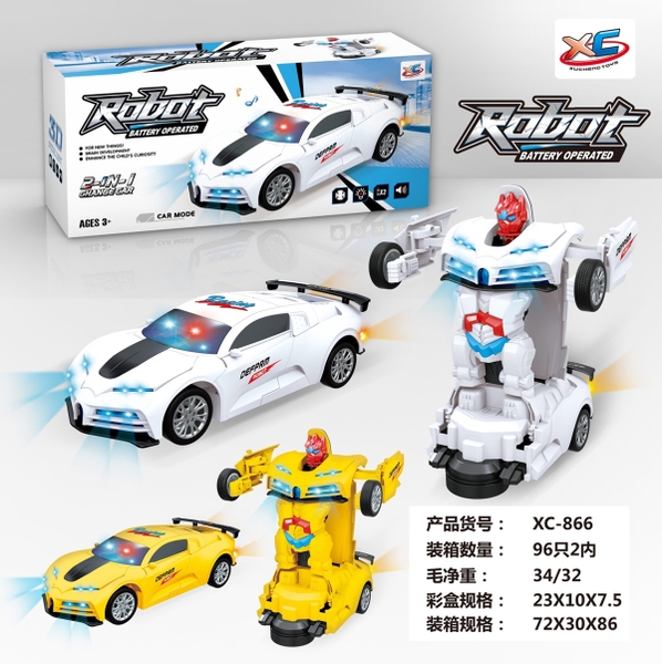 XC-866  HỘP XE HƠI PIN BIẾN HÌNH ROBO