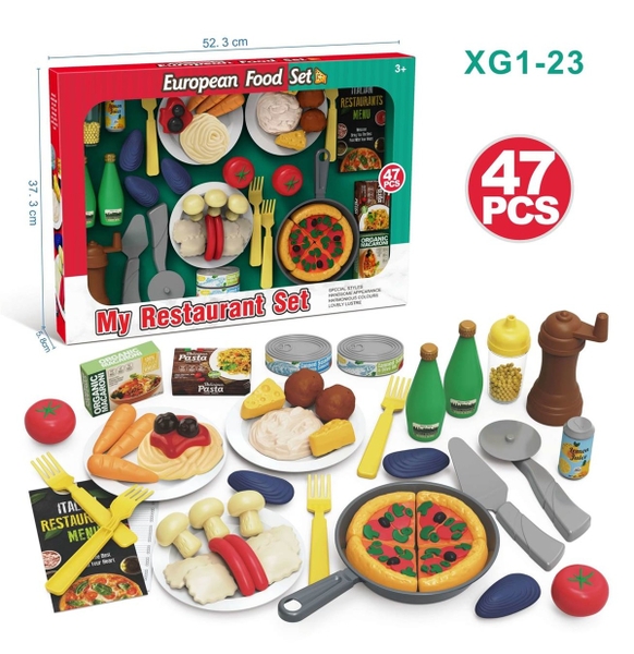 XG1-23  HỘP BẾP PIZZA, MÌ Ý, DAO CẮT BÁNH, GIA VỊ
