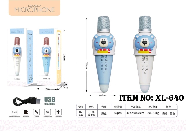 XL-640  HỘP MICRO PIN NHẠC GẤU