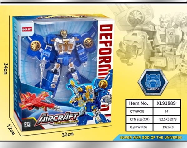 XL91889  HỘP RÁP ROBO BIẾN HÌNH MÁY BAY