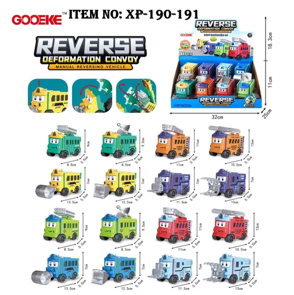 XP-190-191  HỘP XE CÔNG TRÌNH TRỚN BIẾN HÌNH 6C