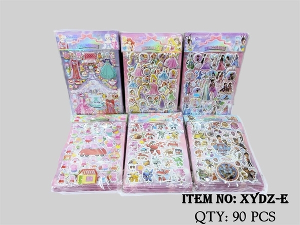 XYDZ-E  TÚI 10 VỈ 2 TÚI MIẾNG DÁN NỔI STICKER ĐỦ MẪU   XYDZ-E-12