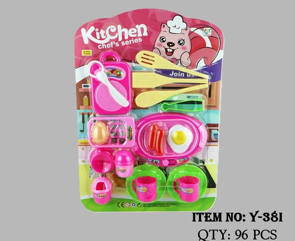 Y-38I  VỈ BẾP ĐIỆN, THỚT, TÁCH, RỔ, TRỨNG GÀ